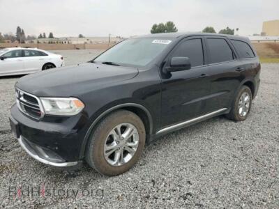 2015 Dodge DURANGO SXT, black — VIN 1C4RDHAG5FC795432, Copart