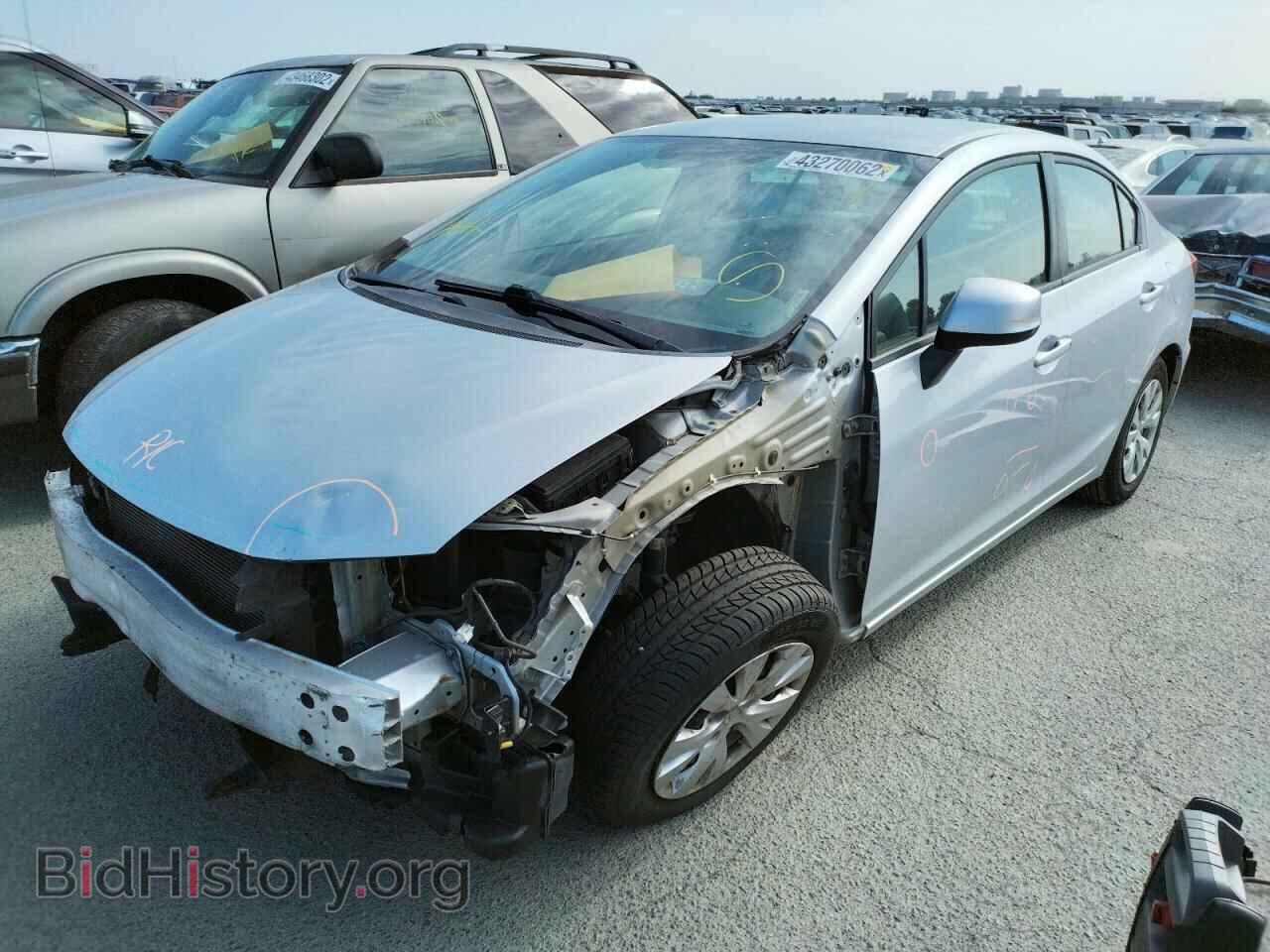 2012 HONDA CIVIC - VIN: 2HGFB2F52CH591677 - Фото 2