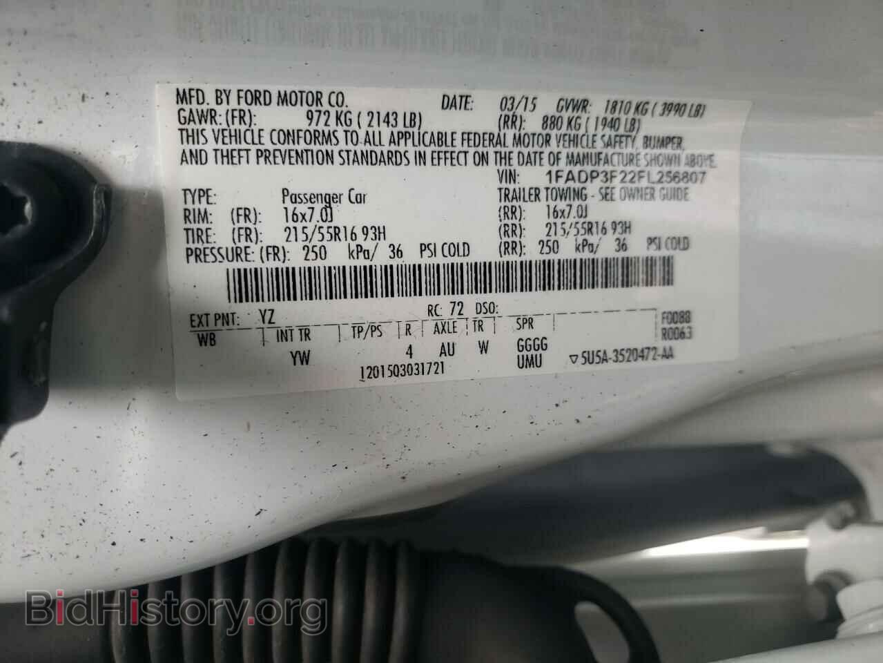 2015 FORD FOCUS - VIN: 1FADP3F22FL256807 - Photo 12