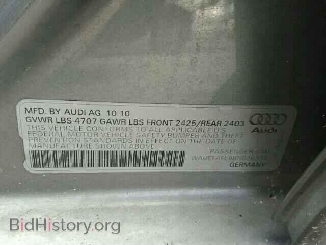 2011 AUDI A4 - VIN: WAUEFAFL9BN026319 - Фото 10