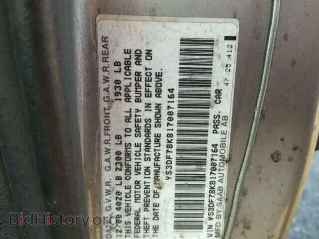 2001 SAAB 9 3 - VIN: YS3DF78K817007164 - Фото 10