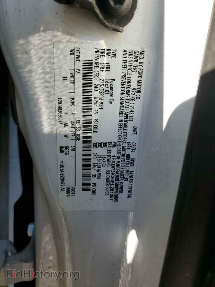 2014 FORD FOCUS - VIN: 1FADP3K26EL281357 - Photo 12