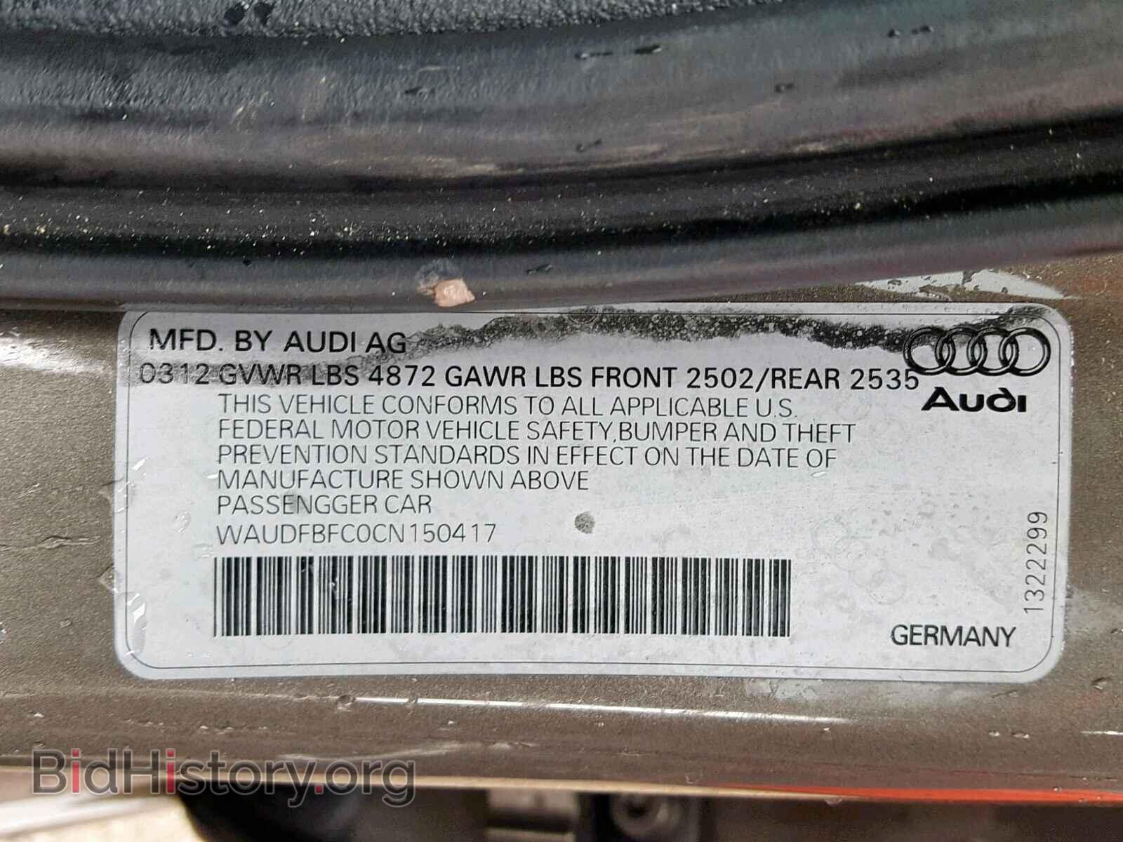 2012 AUDI A6 - VIN: WAUDFBFC0CN150417 - Photo 10