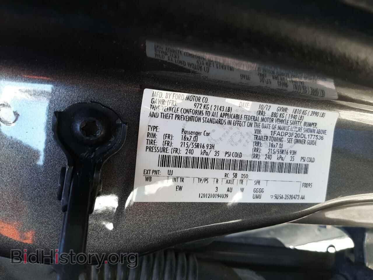 2013 FORD FOCUS - VIN: 1FADP3F20DL177536 - Photo 12