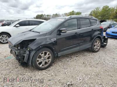 2015 Ford ESCAPE Titanium, черный — VIN 1FMCU0J90FUB60892, Copart