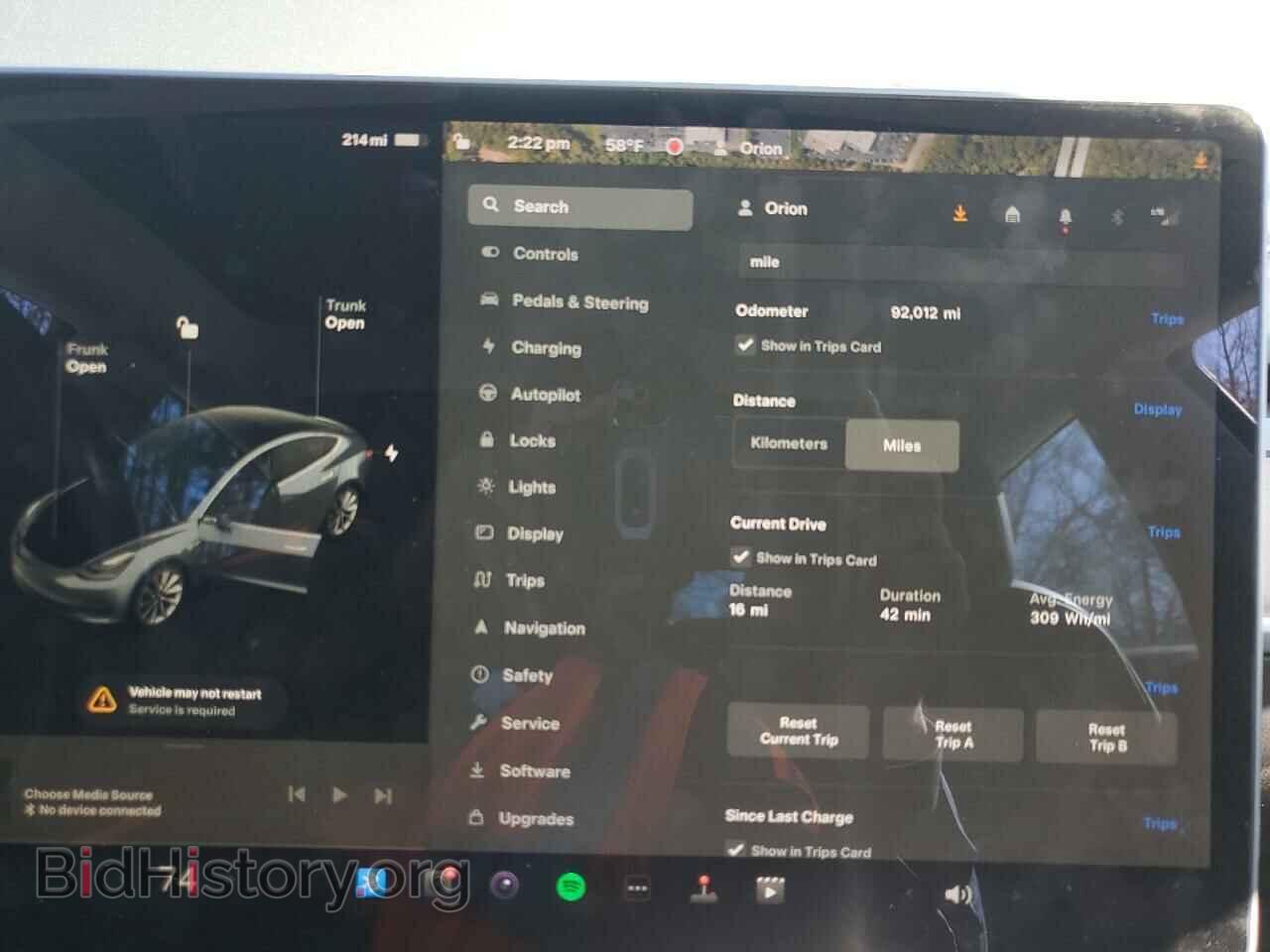 2019 TESLA MODEL 3 - VIN: 5YJ3E1EA0KF327055 - Photo 9