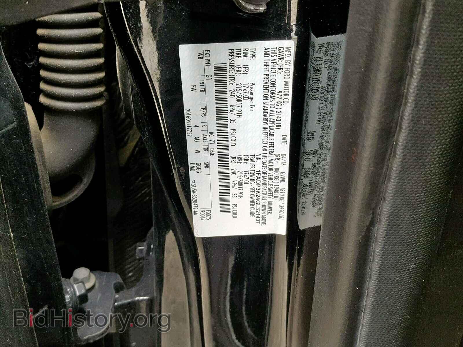 2016 FORD FOCUS SE - VIN: 1FADP3K24GL321437 - Фото 10