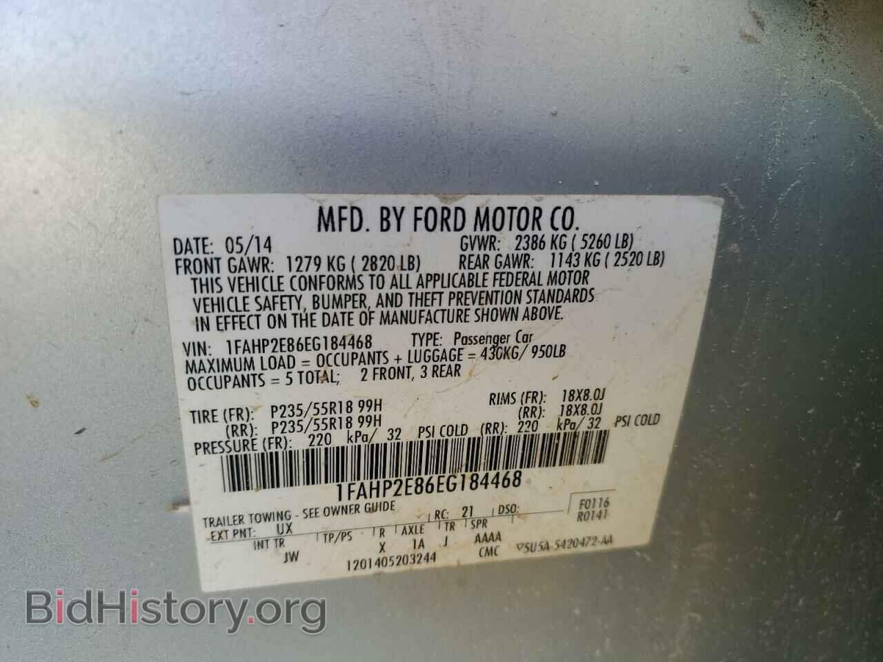 2014 FORD TAURUS - VIN: 1FAHP2E86EG184468 - Photo 13