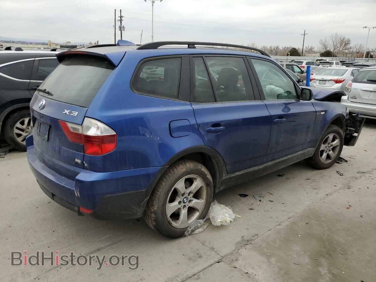 2007 BMW X3 - VIN: WBXPC93467WF00380 - Фото 3