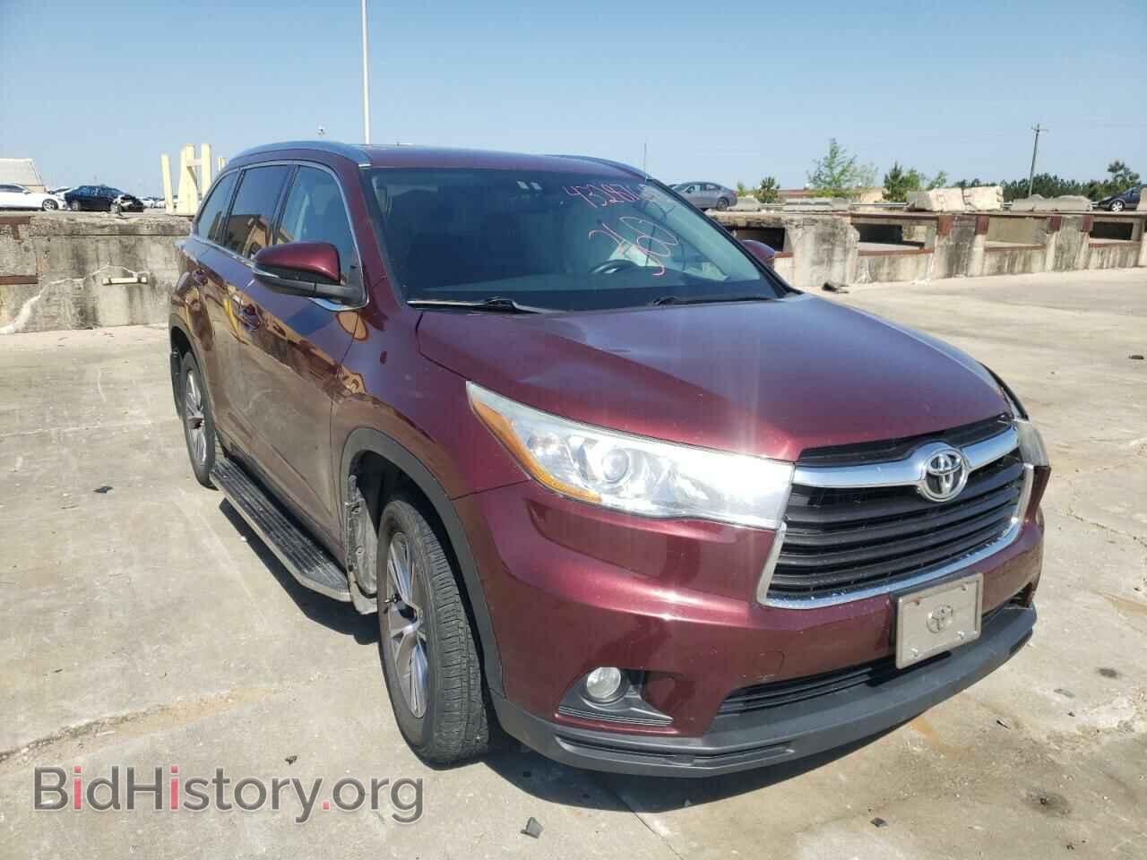 Фотография 5TDJKRFH5FS096410 - TOYOTA HIGHLANDER 2015