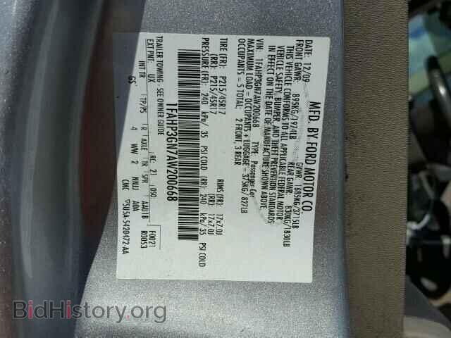 2010 FORD FOCUS - VIN: 1FAHP3GN7AW200668 - Фото 10