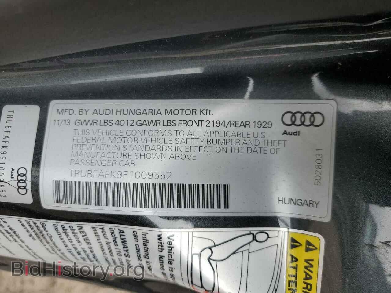 2014 AUDI TT - VIN: TRUBFAFK9E1009552 - Photo 15