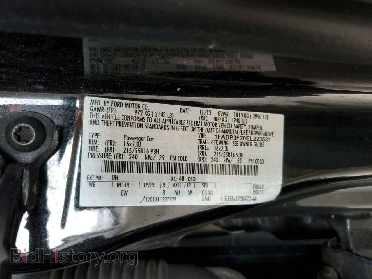 2014 FORD FOCUS - VIN: 1FADP3F20EL223531 - Photo 12
