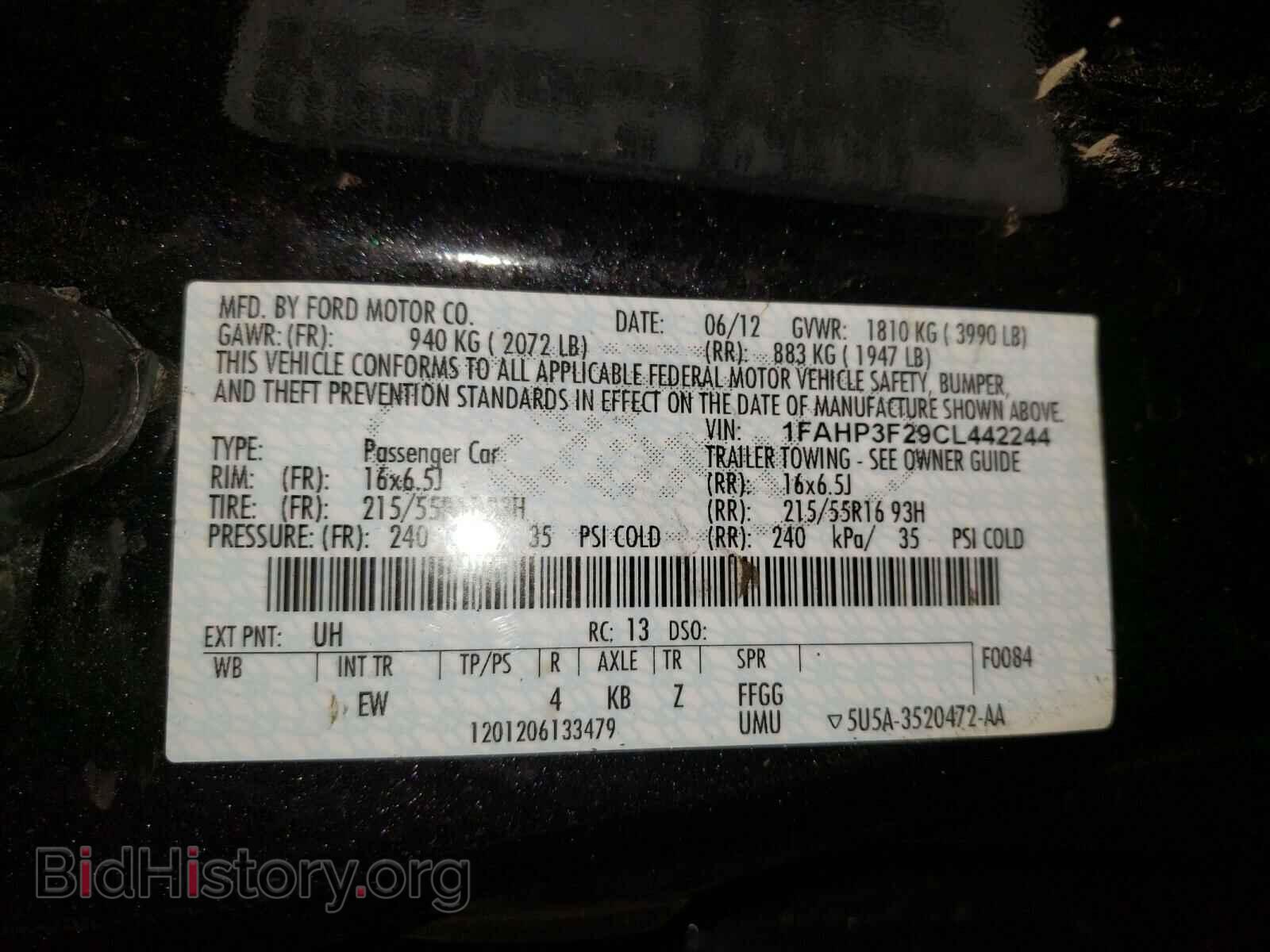 2012 FORD FOCUS - VIN: 1FAHP3F29CL442244 - Photo 10