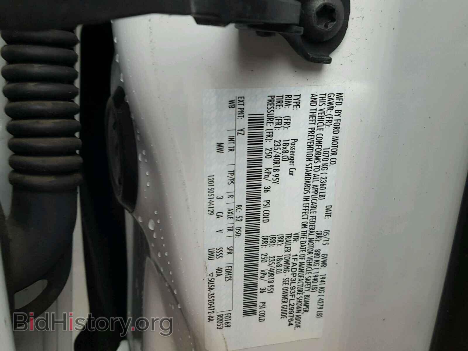 2015 FORD FOCUS - VIN: 1FADP3L93FL299764 - Фото 10