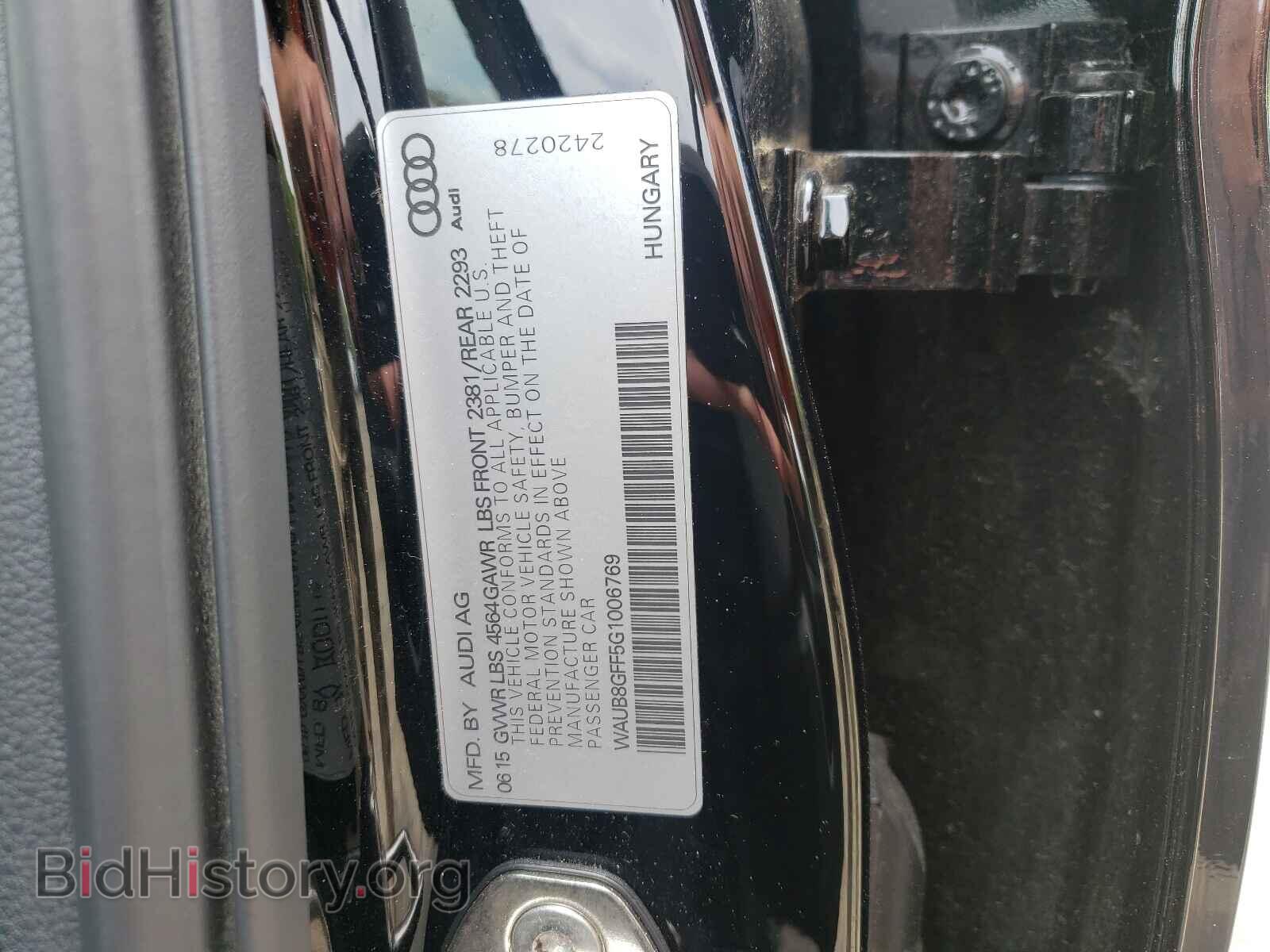 2016 AUDI A3 - VIN: WAUB8GFF5G1006769 - Photo 10