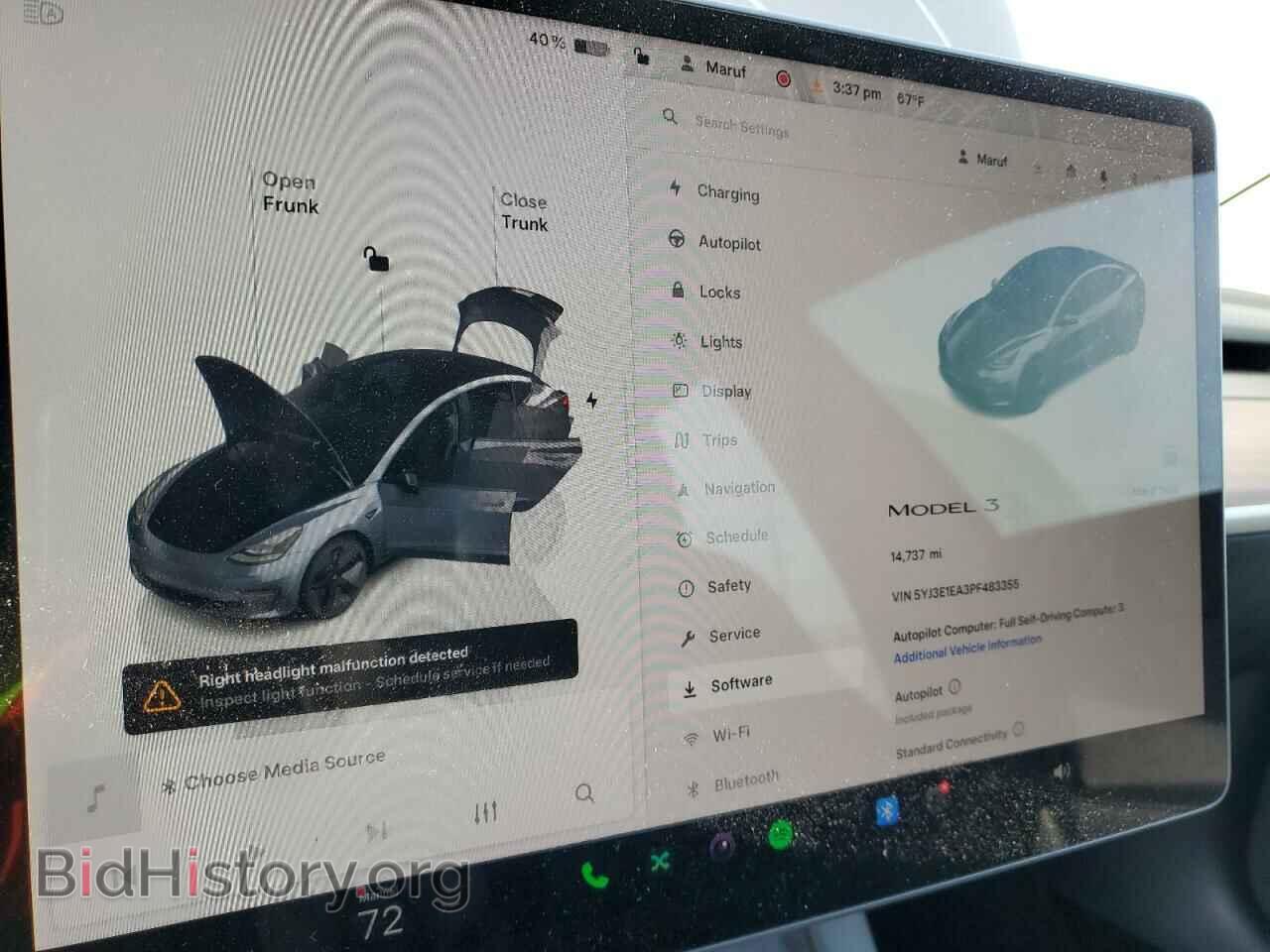 2023 TESLA MODEL 3 - VIN: 5YJ3E1EA3PF483355 - Фото 9