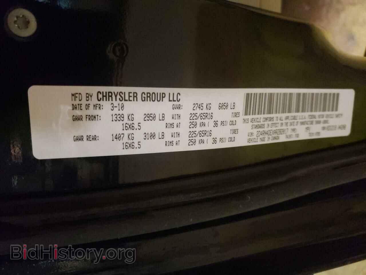 2010 DODGE GRAND CARA - VIN: 2D4RN4DEXAR282017 - Фото 10
