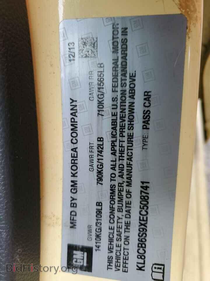 2014 CHEVROLET SPARK - VIN: KL8CB6S9XEC508741 - Фото 12
