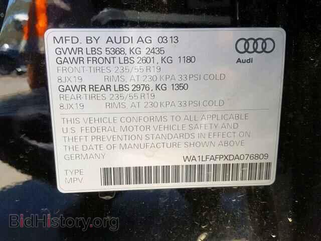 2013 AUDI Q5 - VIN: WA1LFAFPXDA076809 - Фото 10