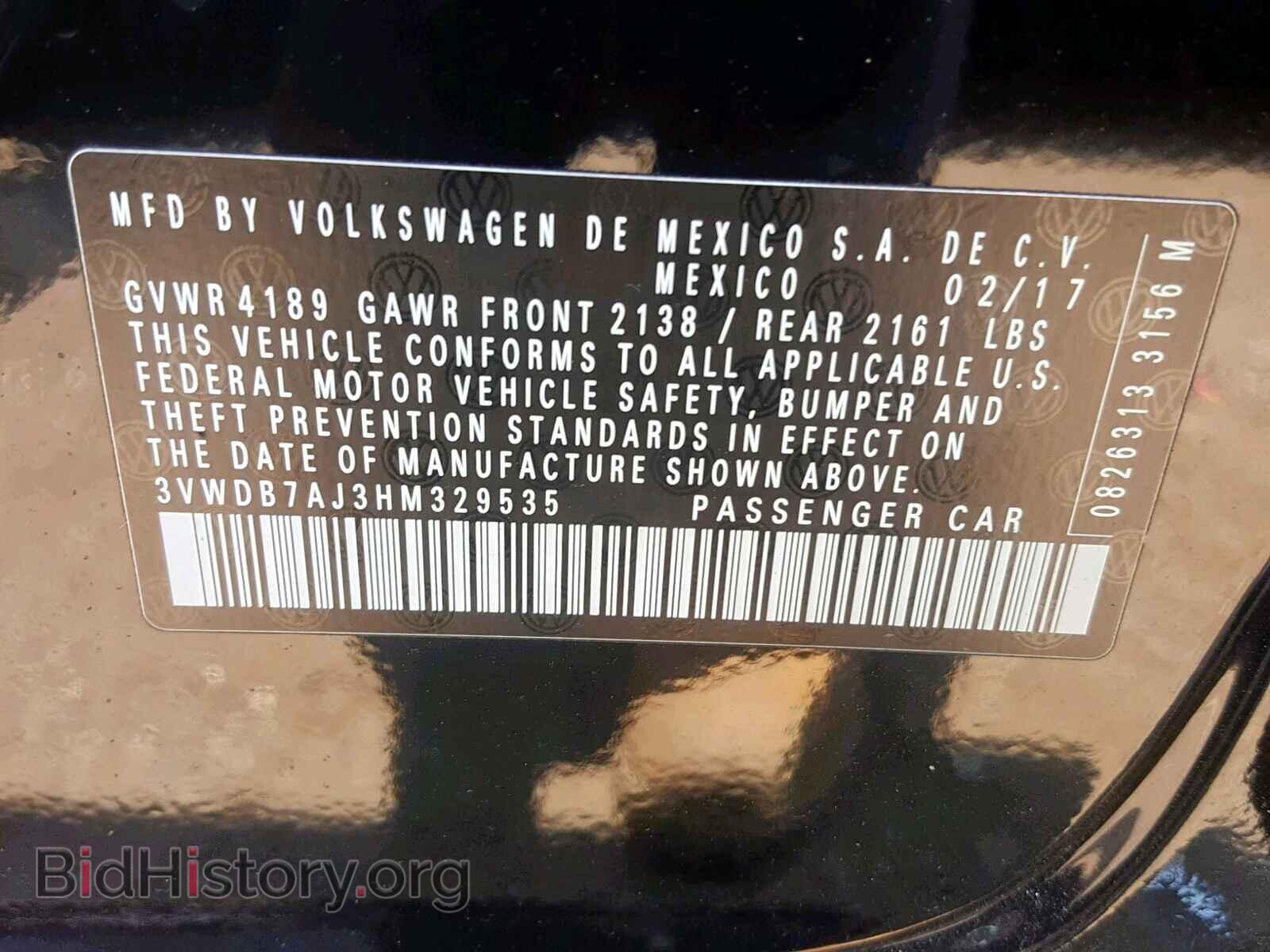 2017 VOLKSWAGEN JETTA - VIN: 3VWDB7AJ3HM329535 - Фото 10