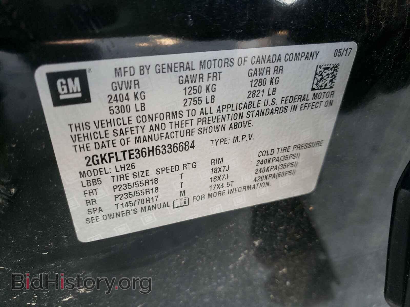 2017 GMC TERRAIN - VIN: 2GKFLTE36H6336684 - Фото 10