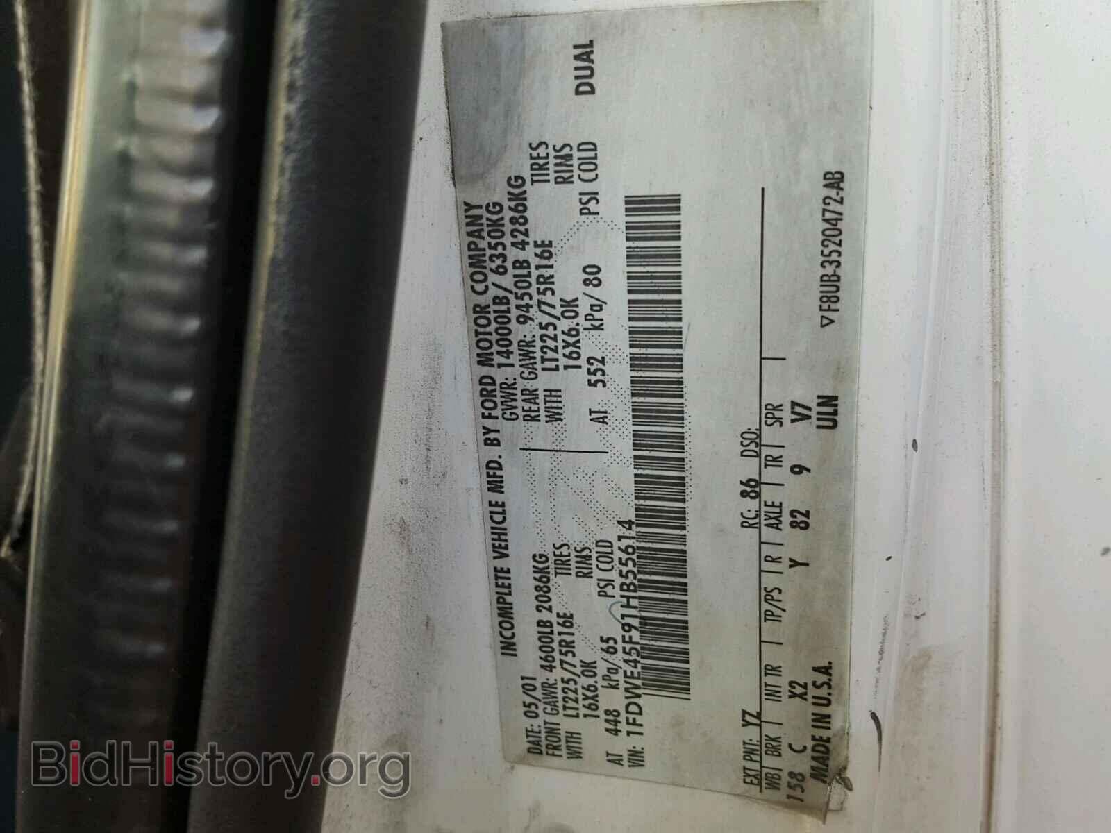 2001 FORD ECONOLINE - VIN: 1FDWE45F91HB55614 - Photo 10