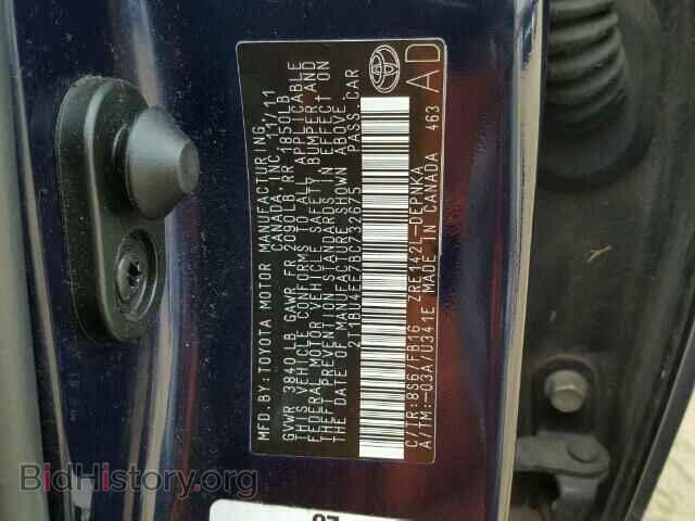 2011 TOYOTA COROLLA - VIN: 2T1BU4EE7BC732675 - Фото 10