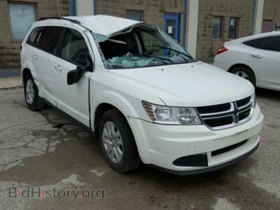 2017 Dodge JOURNEY SE, белый — VIN 3C4PDCAB4HT508278, Copart