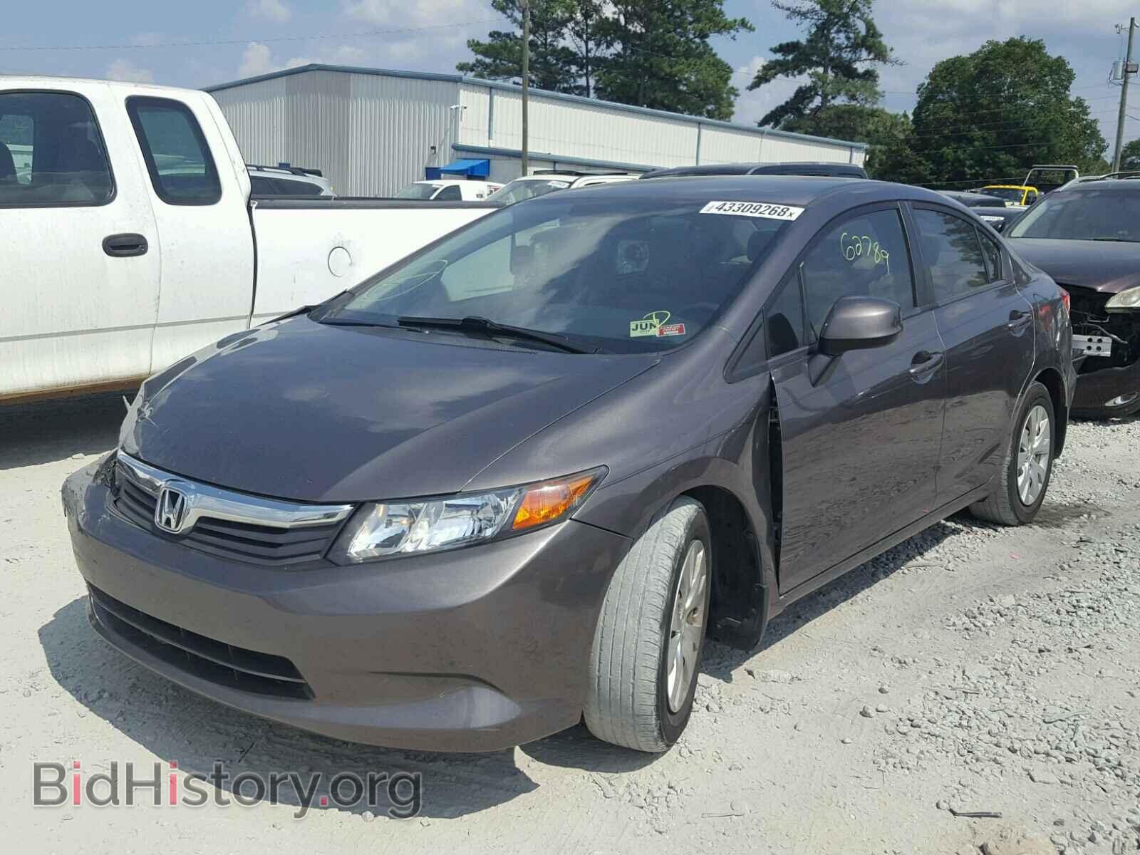 2012 HONDA CIVIC LX - VIN: 19XFB2F54CE074262 - Фото 2