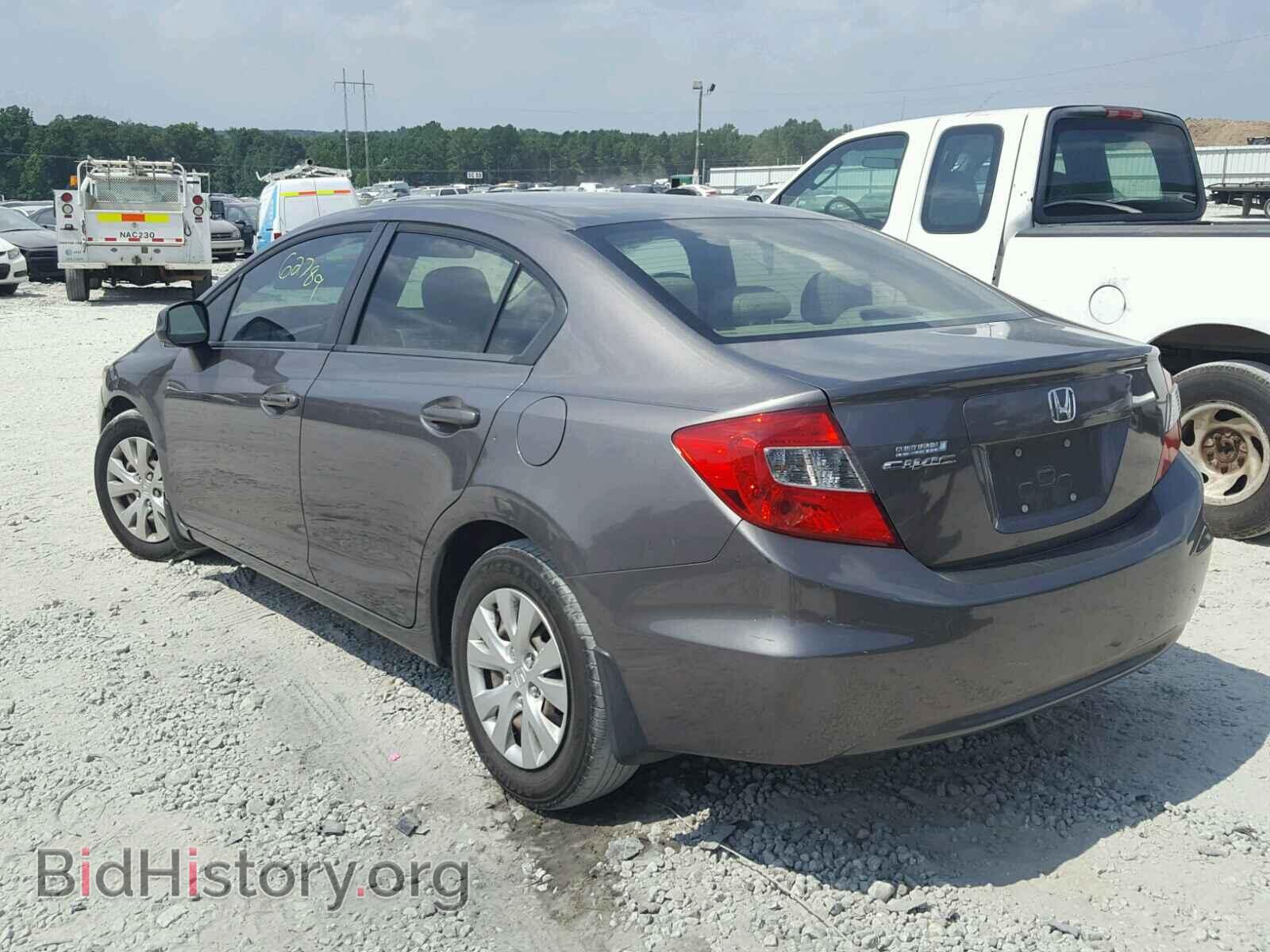 2012 HONDA CIVIC LX - VIN: 19XFB2F54CE074262 - Фото 3