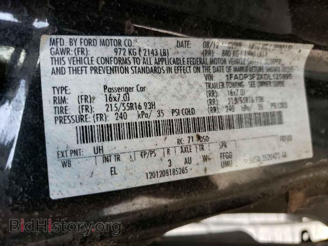 2013 FORD FOCUS - VIN: 1FADP3F2XDL125895 - Photo 10