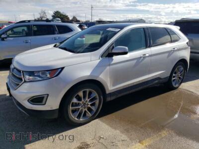2015 Ford EDGE Edge Titan, white — VIN 2FMPK4K86FBB27471, Copart