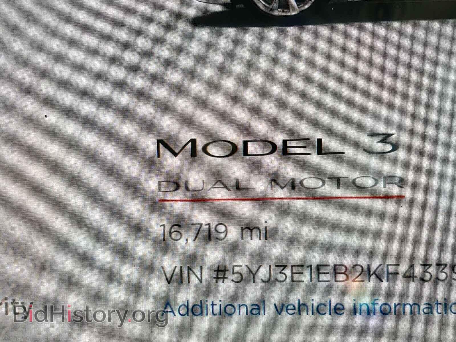 2019 TESLA MODEL 3 - VIN: 5YJ3E1EB2KF433953 - Фото 8