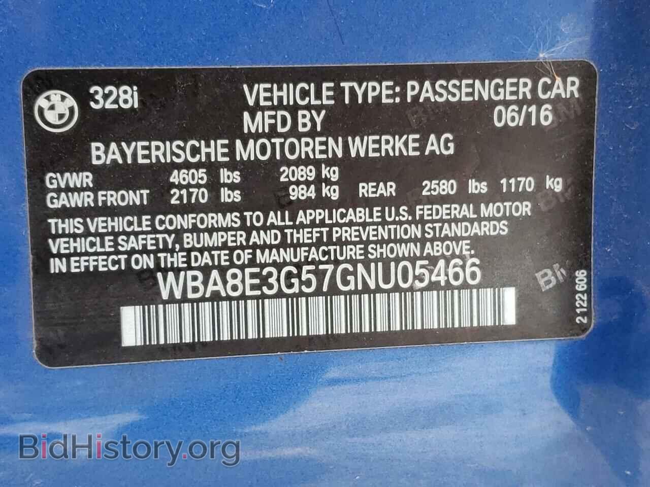 2016 BMW 3 SERIES - VIN: WBA8E3G57GNU05466 - Фото 13
