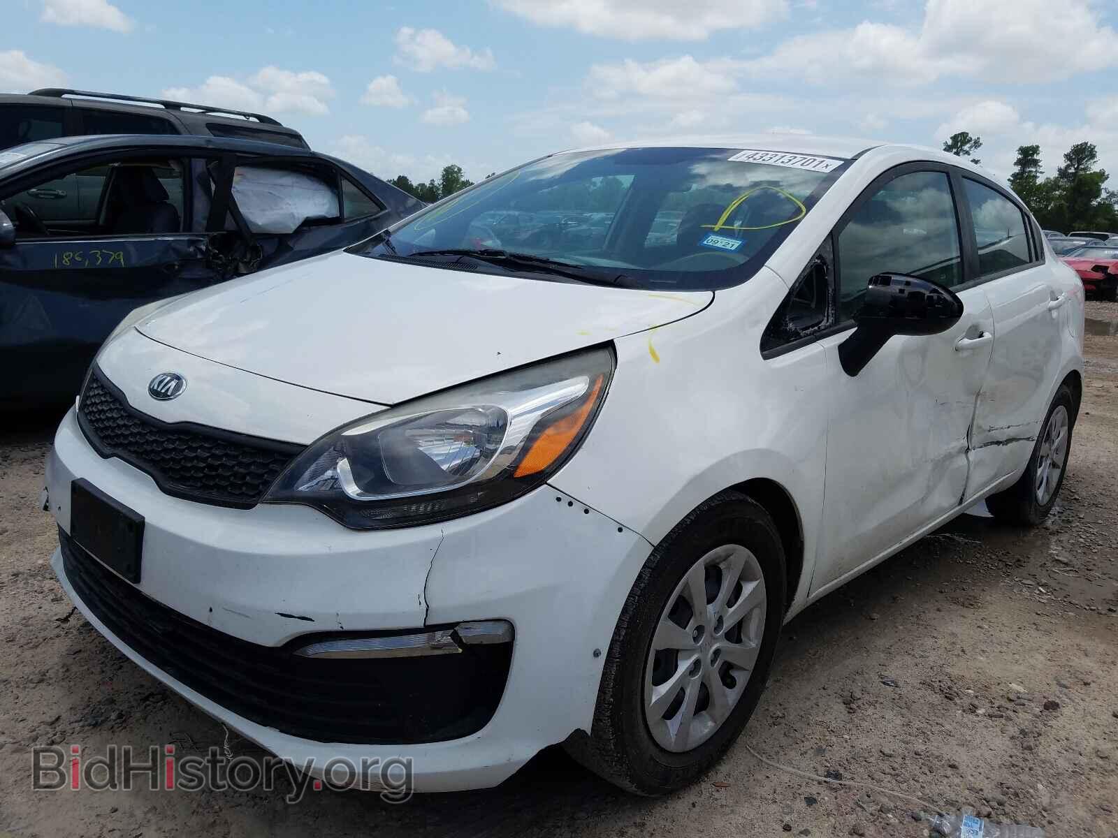 2016 KIA RIO - VIN: KNADM4A37G6691764 - Фото 2