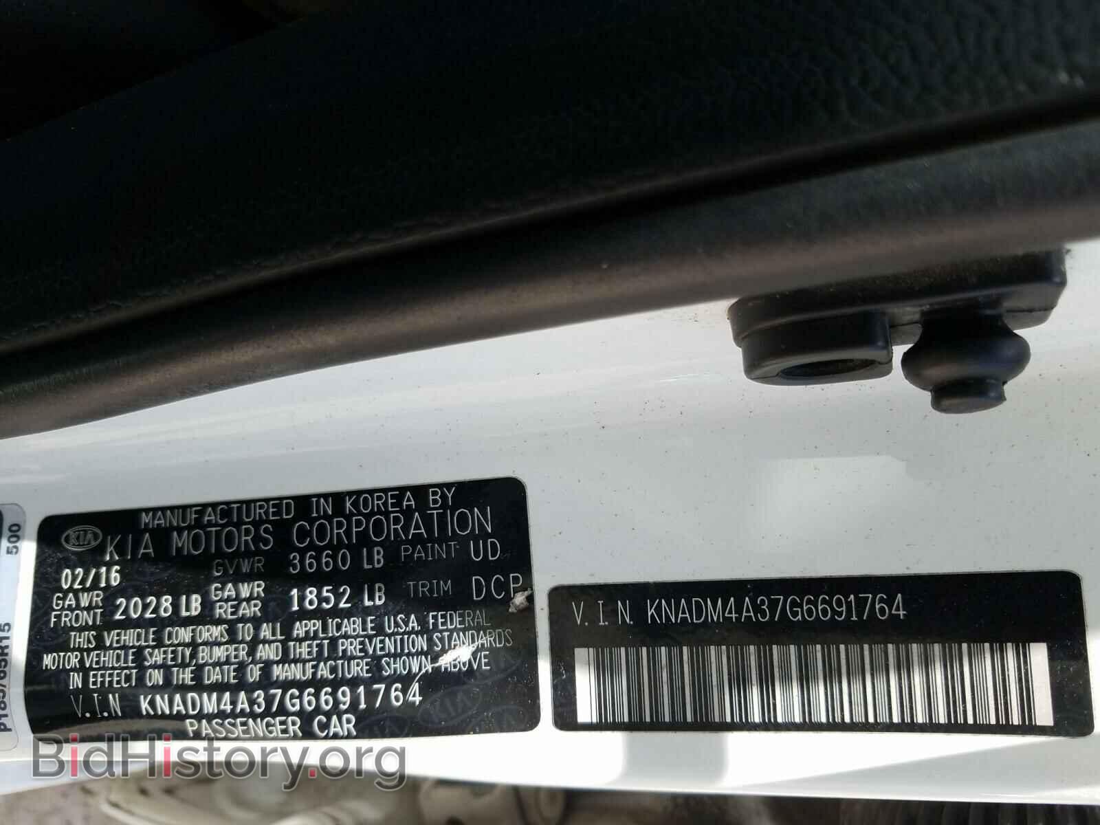 2016 KIA RIO - VIN: KNADM4A37G6691764 - Фото 10