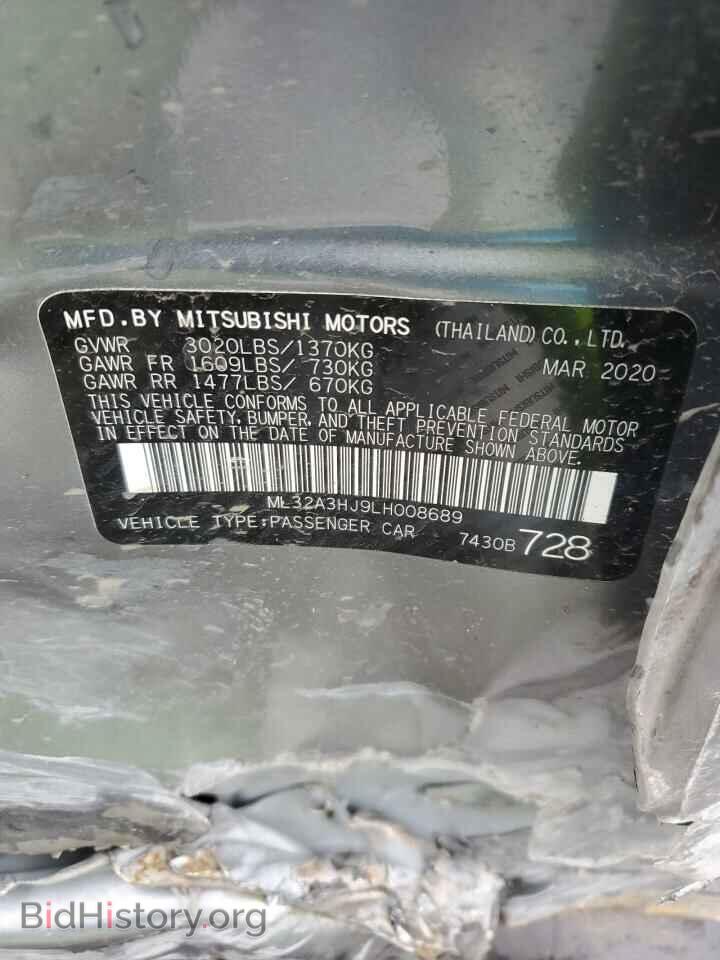 2020 MITSUBISHI MIRAGE - VIN: ML32A3HJ9LH008689 - Фото 12