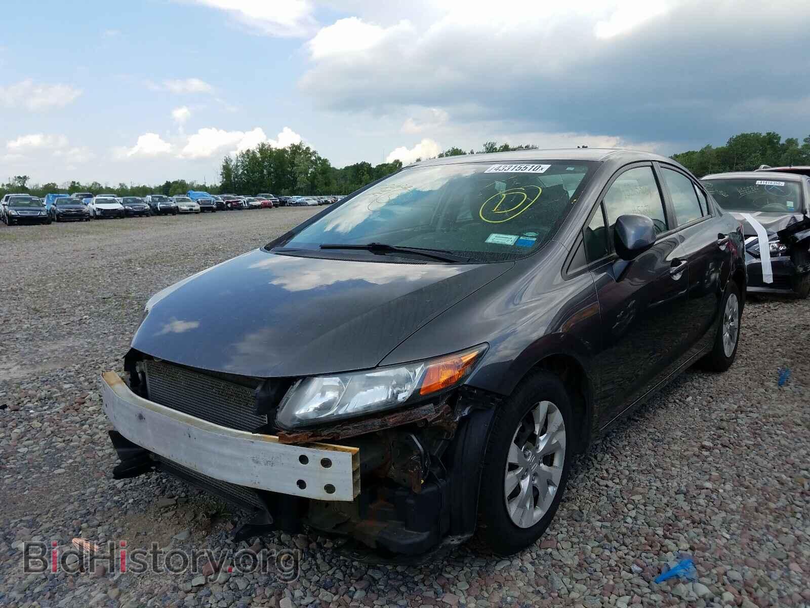 2012 HONDA CIVIC - VIN: 2HGFB2F56CH332674 - Фото 2