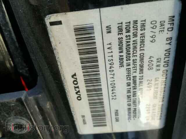 2000 VOLVO S80 - VIN: YV1TS94D7Y1094452 - Фото 10