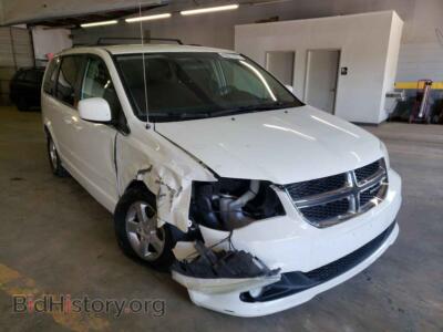 2011 Dodge CARAVAN, white — VIN 2D4RN5DG5BR647955, Copart