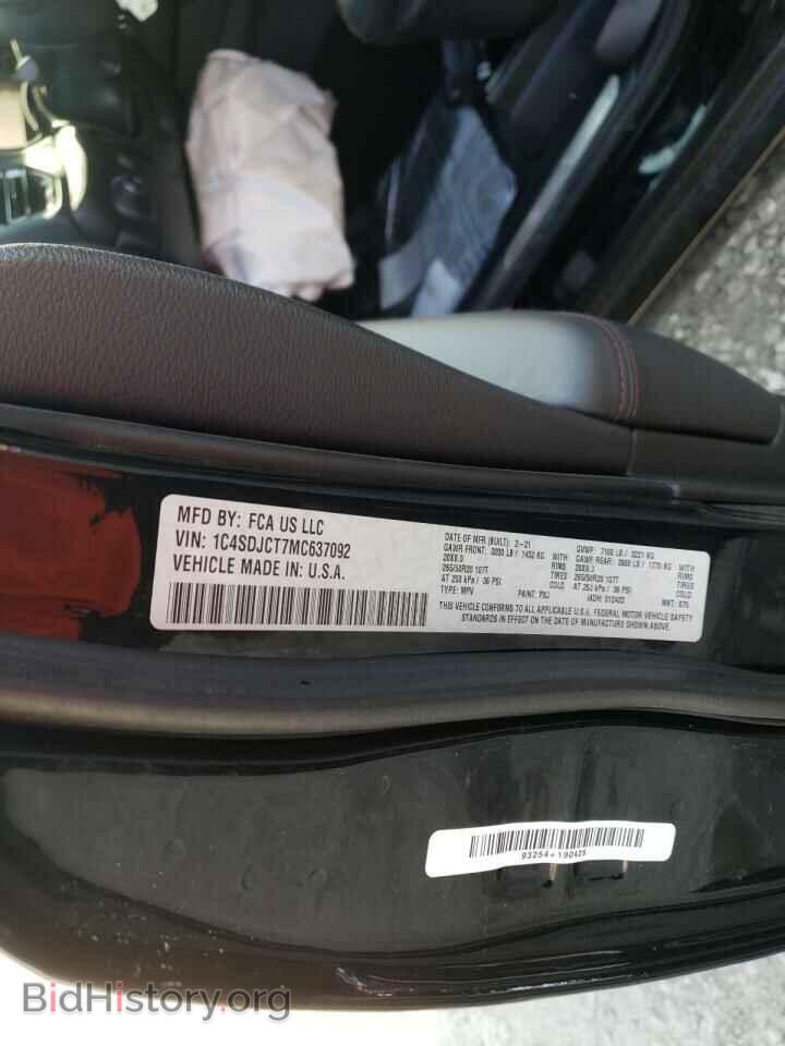 2021 DODGE DURANGO - VIN: 1C4SDJCT7MC637092 - Photo 10