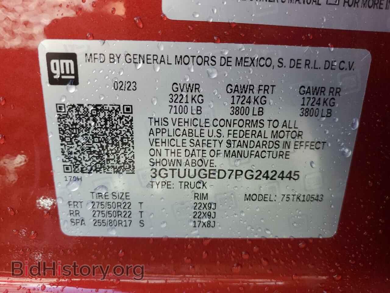 2023 GMC SIERRA - VIN: 3GTUUGED7PG242445 - Фото 12