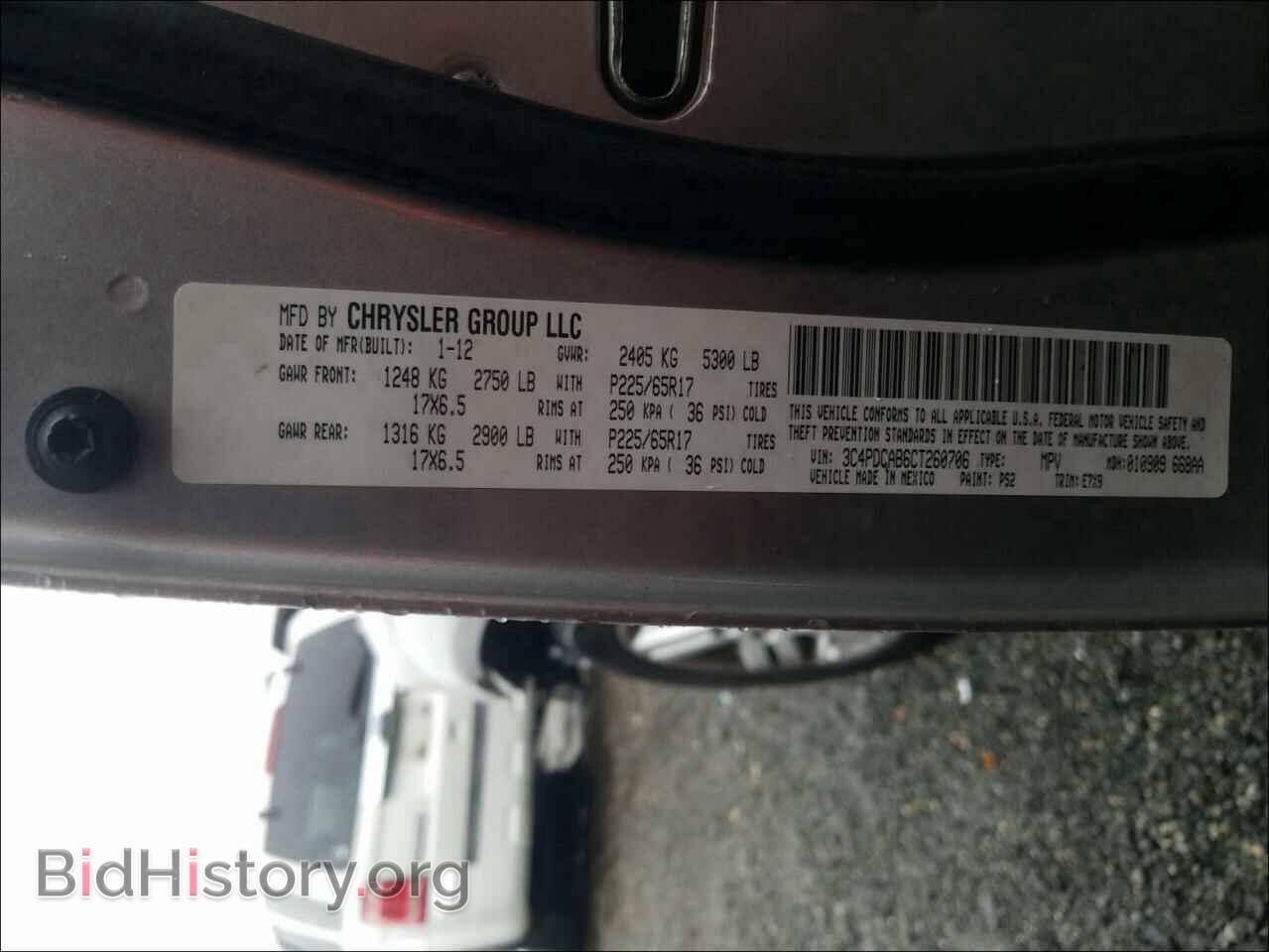 2012 DODGE JOURNEY - VIN: 3C4PDCAB6CT260706 - Фото 10