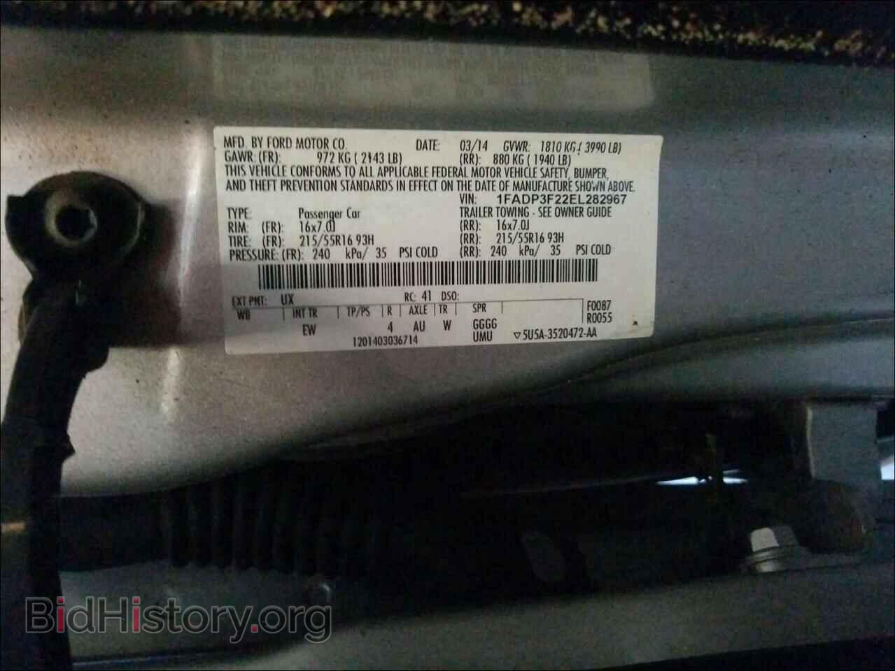 2014 FORD FOCUS - VIN: 1FADP3F22EL282967 - Photo 10