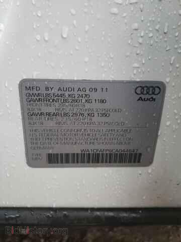 2012 AUDI Q5 - VIN: WA1CFAFP6CA044647 - Фото 13