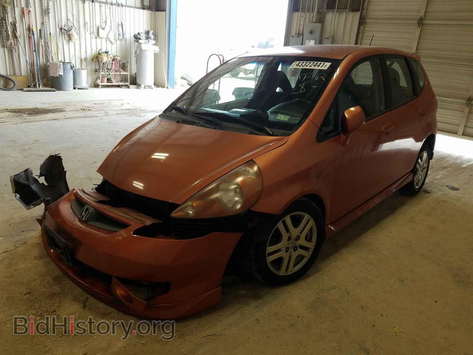 2007 HONDA FIT - VIN: JHMGD38697S041768 - Фото 2