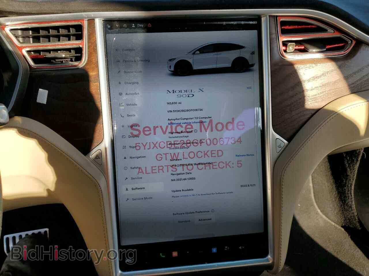 2016 TESLA MODEL X - VIN: 5YJXCBE28GF006734 - Photo 9
