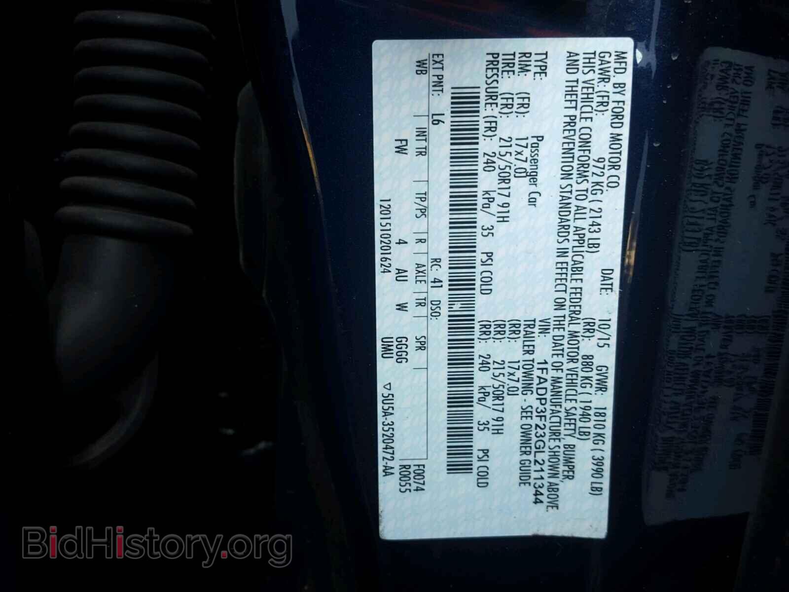 2016 FORD FOCUS - VIN: 1FADP3F23GL211344 - Photo 10