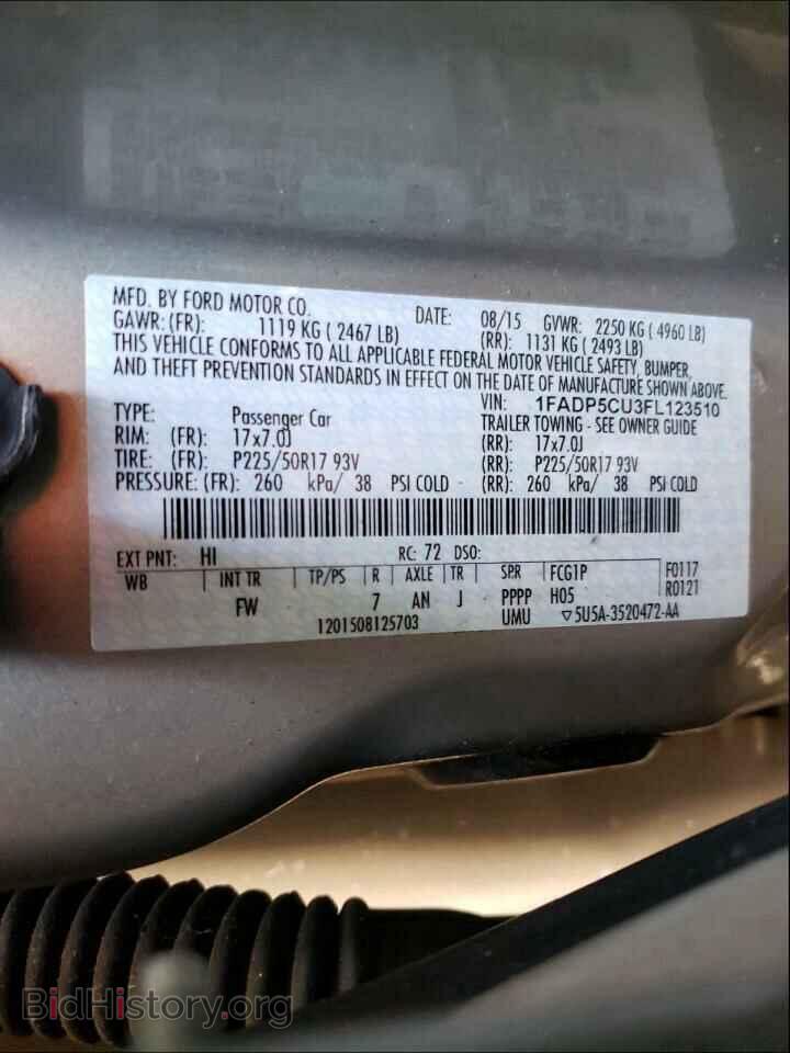 2015 FORD CMAX - VIN: 1FADP5CU3FL123510 - Фото 10